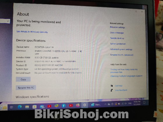 Intel core i5 6th generation Laptop
